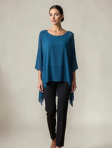Classic Silk Poncho